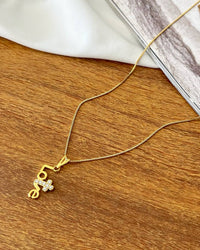 Colar Folheado ouro 18k Dourado ouro 18k veneziana LOVE