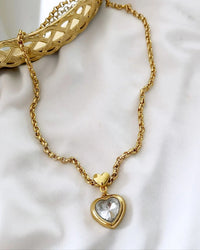 Colar semijoias ouro 18k Coração Max .